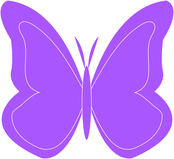 Purple Butterfly Clip Art Free