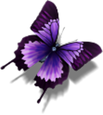 Purple Butterfly Icon