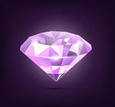 Purple Diamond Reflection
