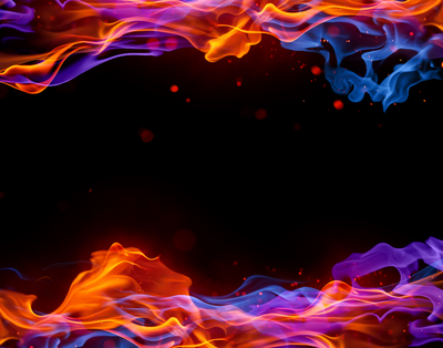 Red and Blue Fire Red and Blue Fire