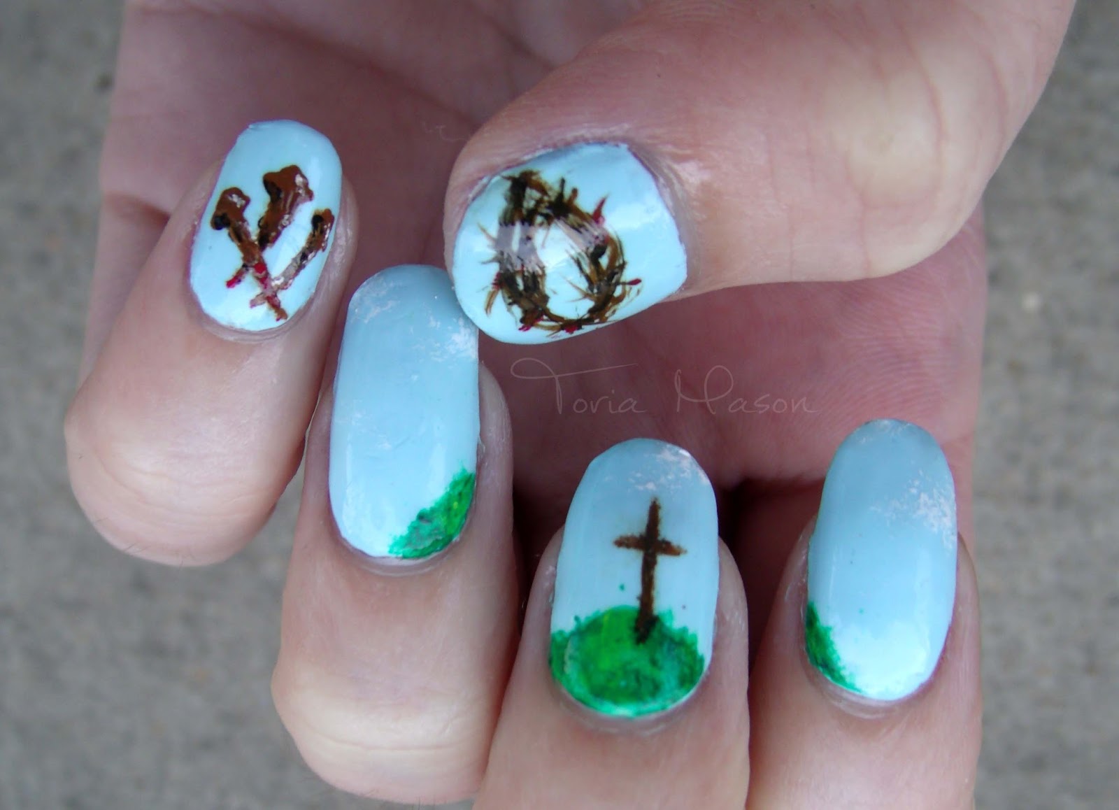 Religious Easter Nail Art Designs