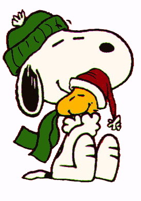 Snoopy and Woodstock Christmas Clip Art