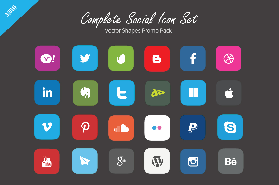 Social Media Icon Set