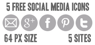 Social Media Icons Free Gray