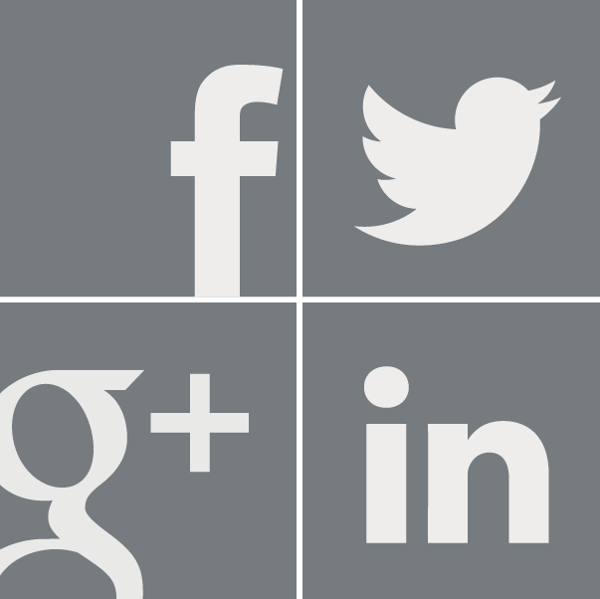 Social Media Icons Grey