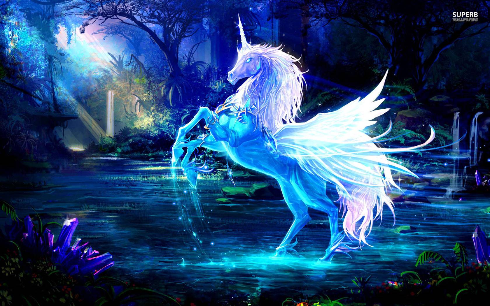 Sparkling Crystal Unicorn