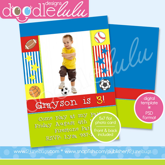 Sports Birthday Card Templates Free