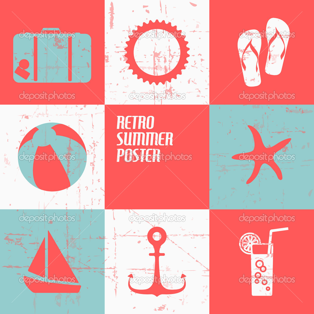 Summer Icons Vector Summer Icons Vector