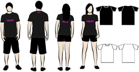 T-Shirt Template Vector