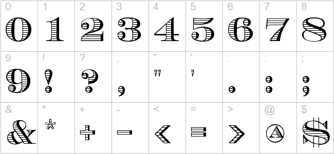 Tattoo Number Fonts