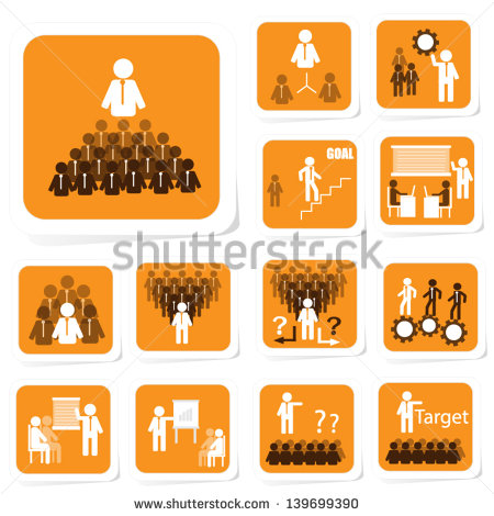Team Building Icons Vector