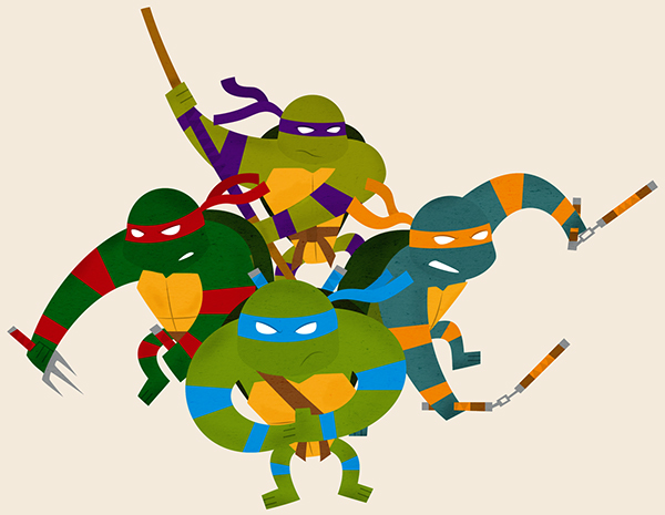 Teenage Mutant Ninja Turtles Vector