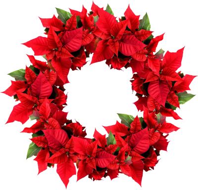 Transparent Christmas Wreath