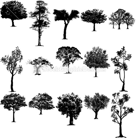 Tree Silhouette Free Vectors