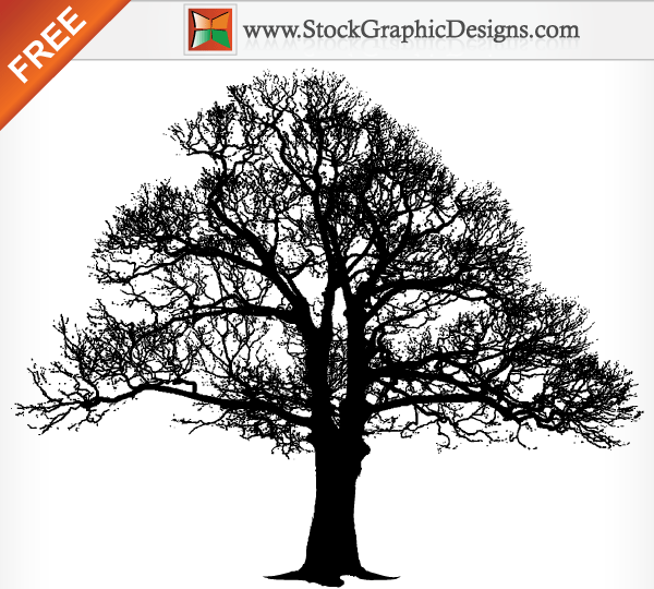 Tree Silhouette Vector Free Download