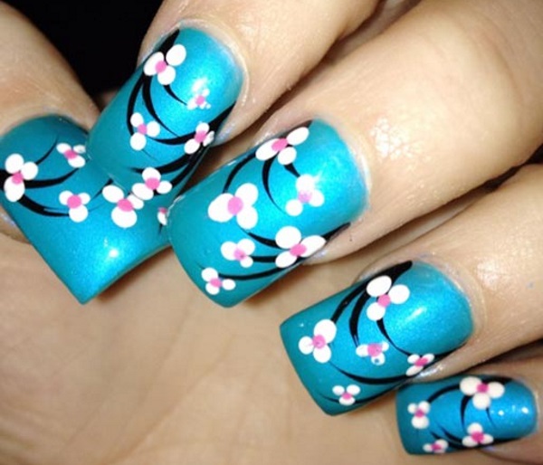 Turquoise Nail Design