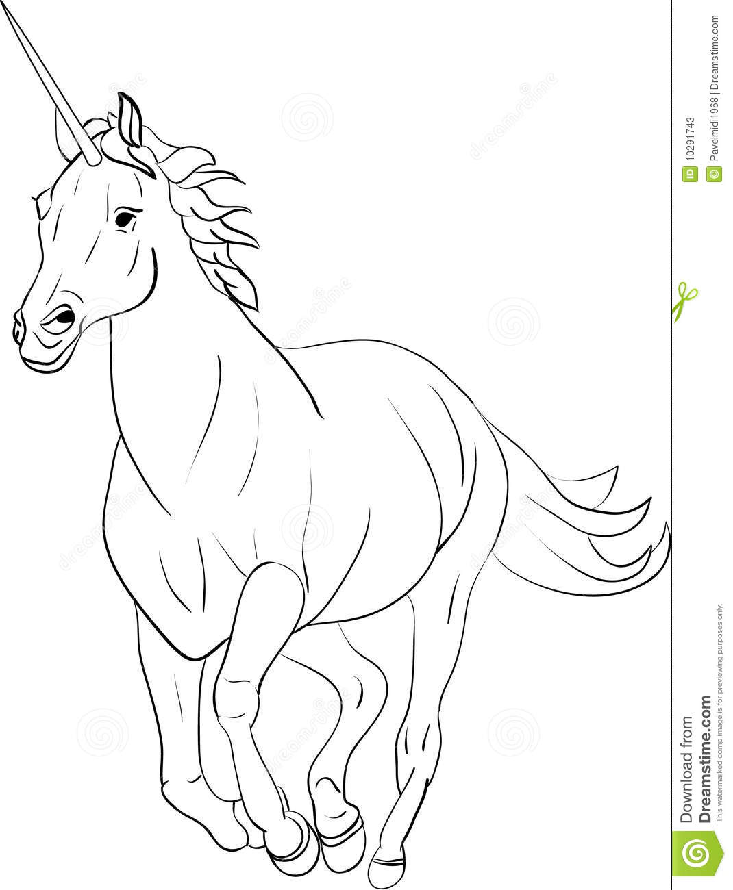 Unicorn with No Background Clip Art