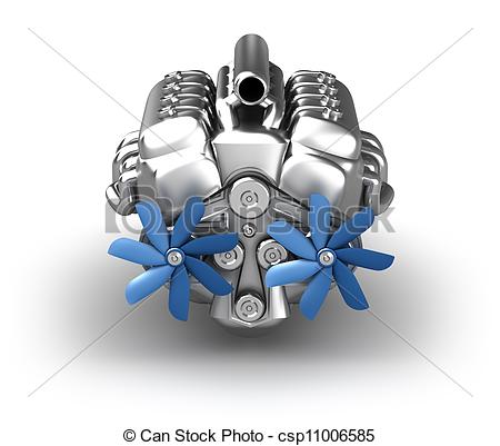 V8 Engine Clip Art