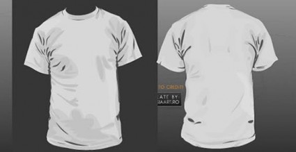 Vector T-shirt Template Back