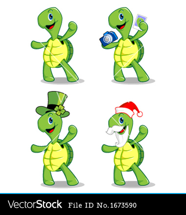 Vector Turtle Mascot