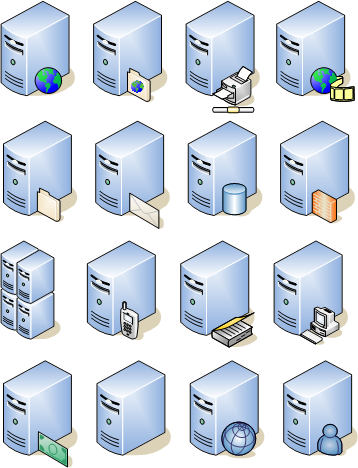 Virtual Server Visio Shape