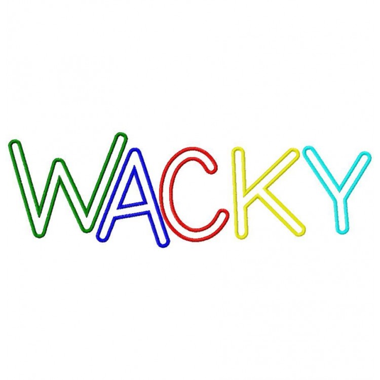 Wacky Applique Font