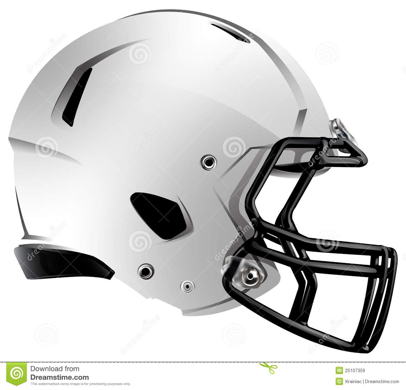 White Football Helmet Clip Art