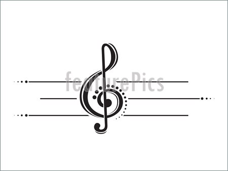 White Music Notes Vector