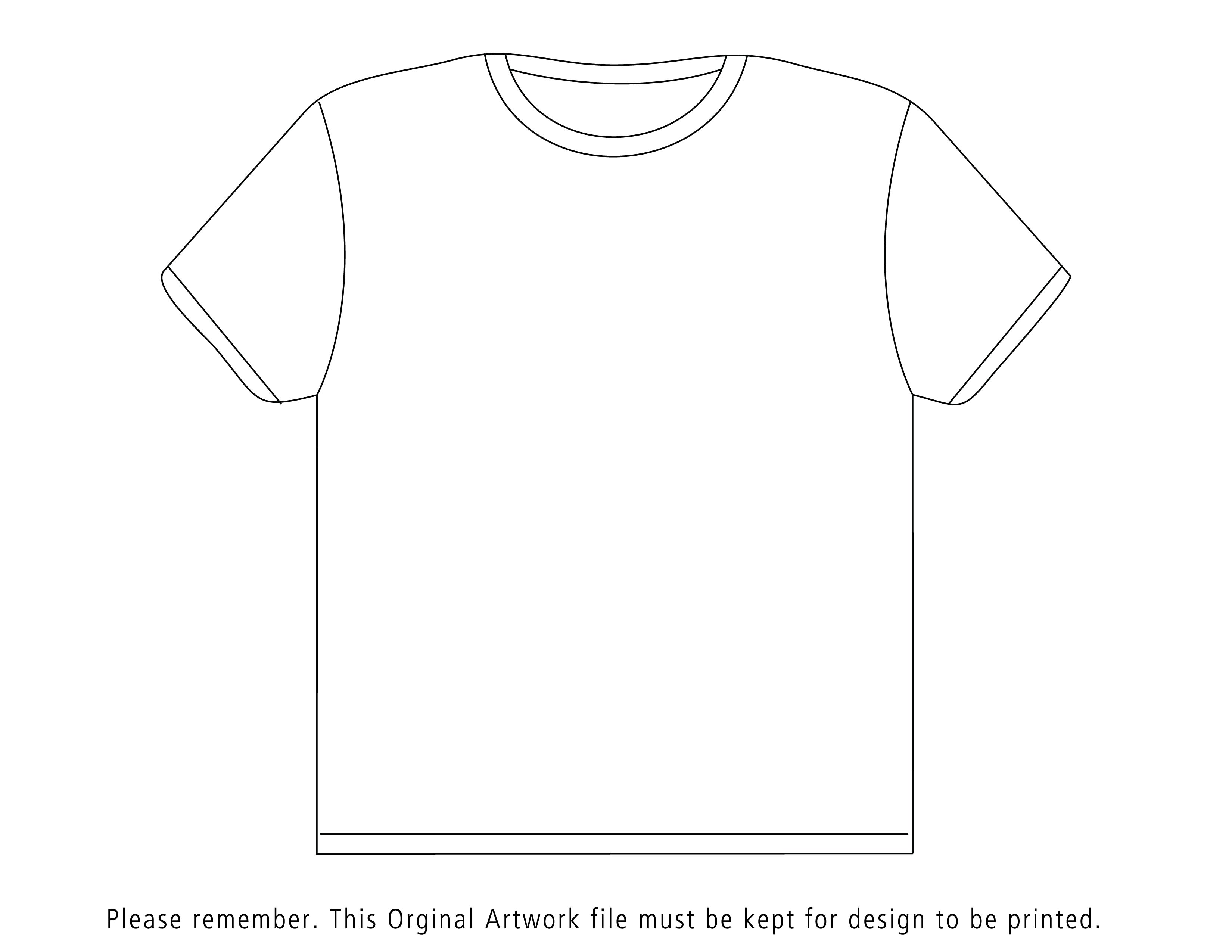 White T-Shirt Template