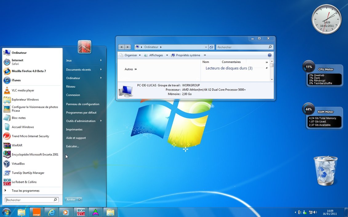 Windows 7 Desktop