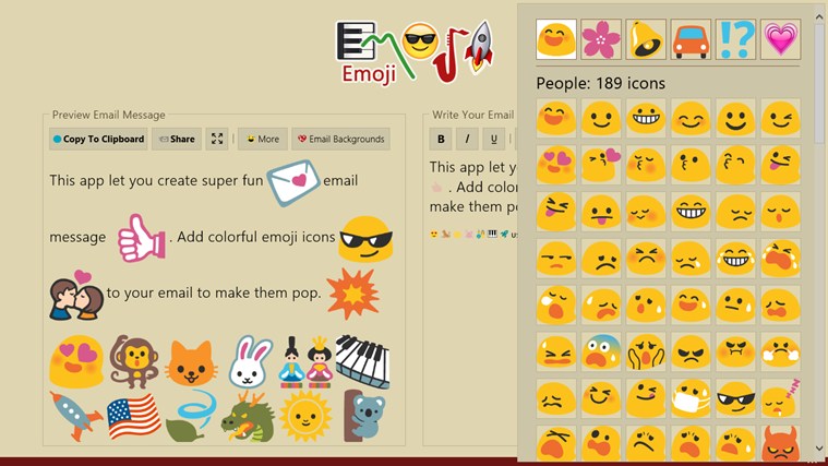 Windows 8 Keyboard Emoji
