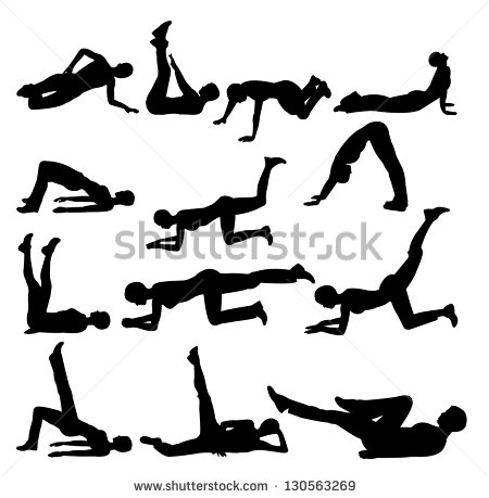 Woman Exercise Silhouette