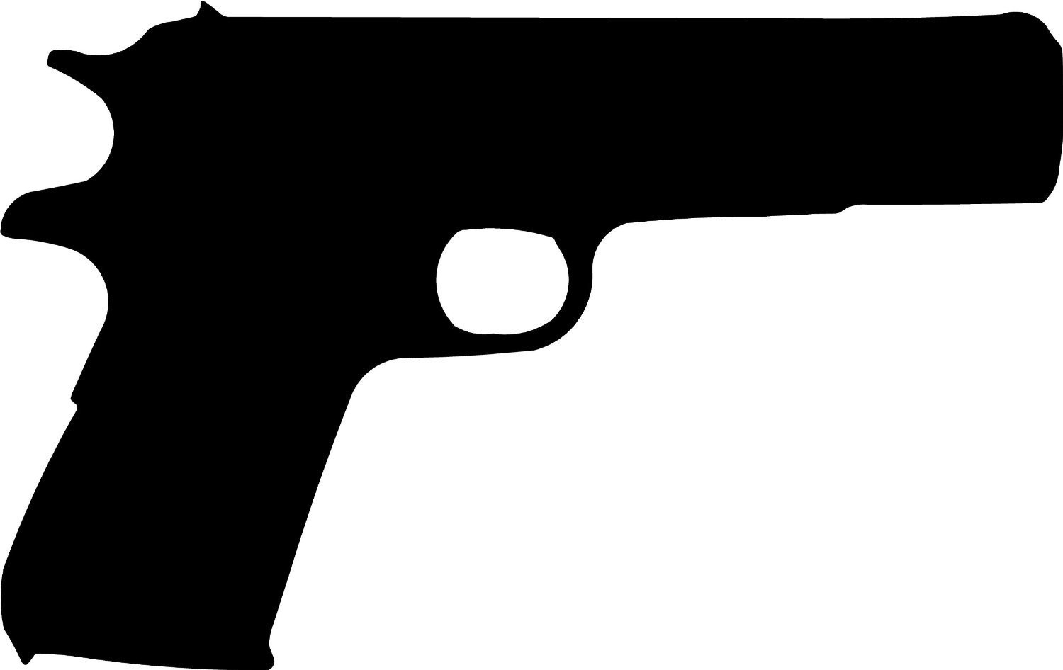 1911 Gun Silhouette