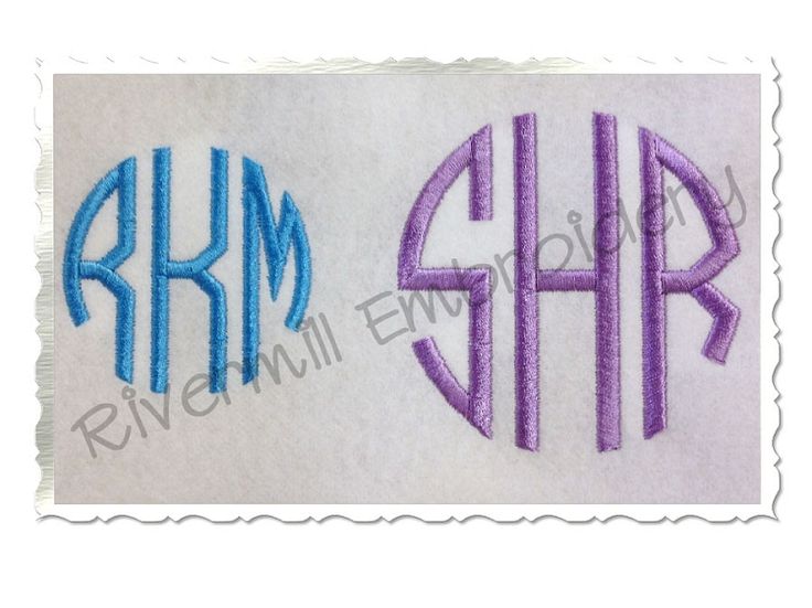 3 Letter Circle Monogram Embroidery Fonts 3 Letter Circle Monogram Embroidery Fonts