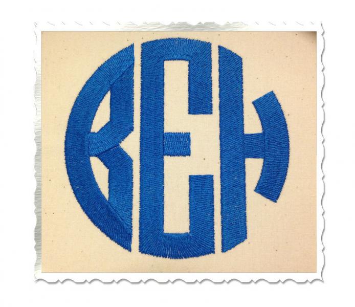 3 Letter Circle Monogram Embroidery Fonts 3 Letter Circle Monogram Embroidery Fonts