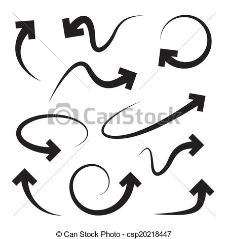 360 Curved Arrow Clip Art