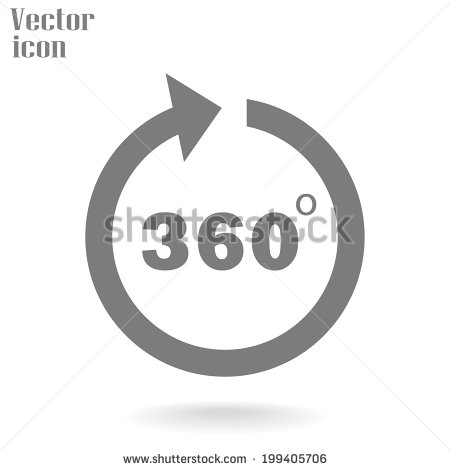 360 Degree Arrow Vector