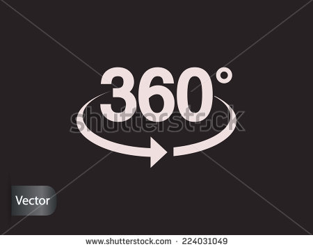 360 Degree Arrow Vector