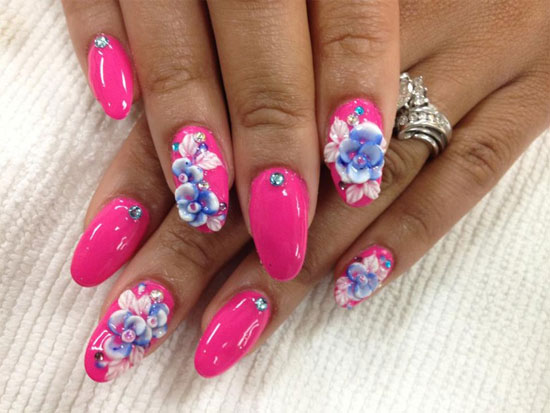 17 3D Acrylic Nail Designs Images