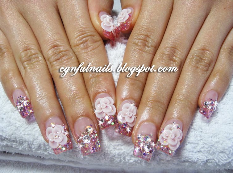 3D Acrylic Nail Art