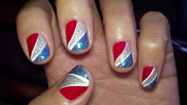 4th of July Toe Nail Art Designs 4th of July Toe Nail Art Designs