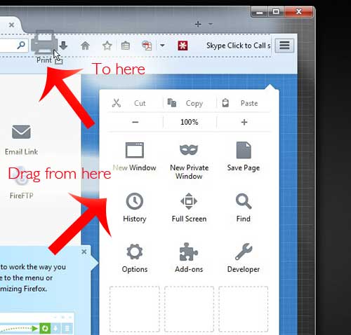 Add Print Button to Toolbar