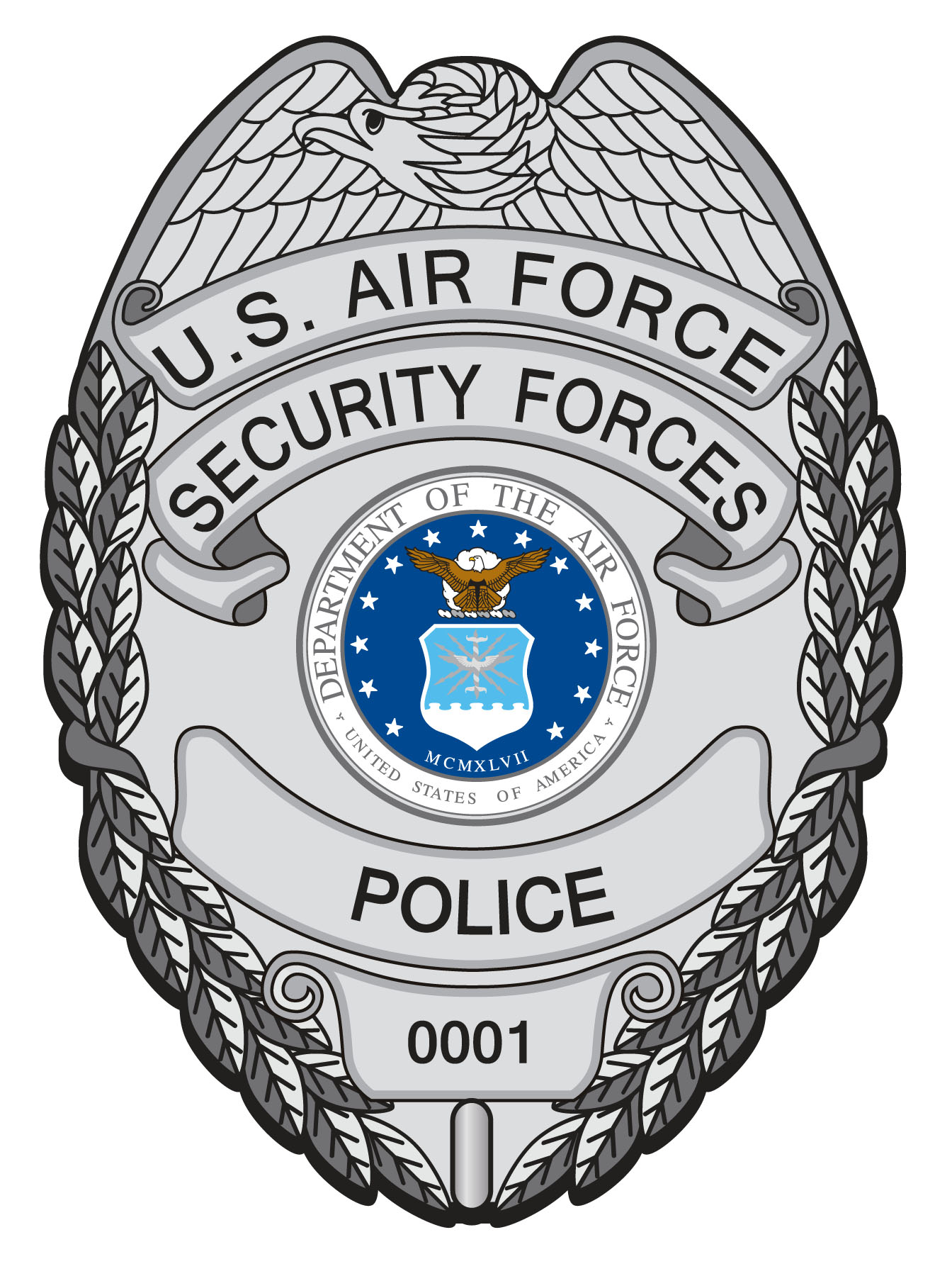 Air Force Security Police Badge