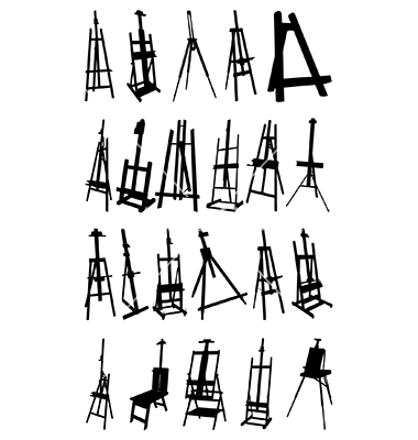 Artists Easel Vector