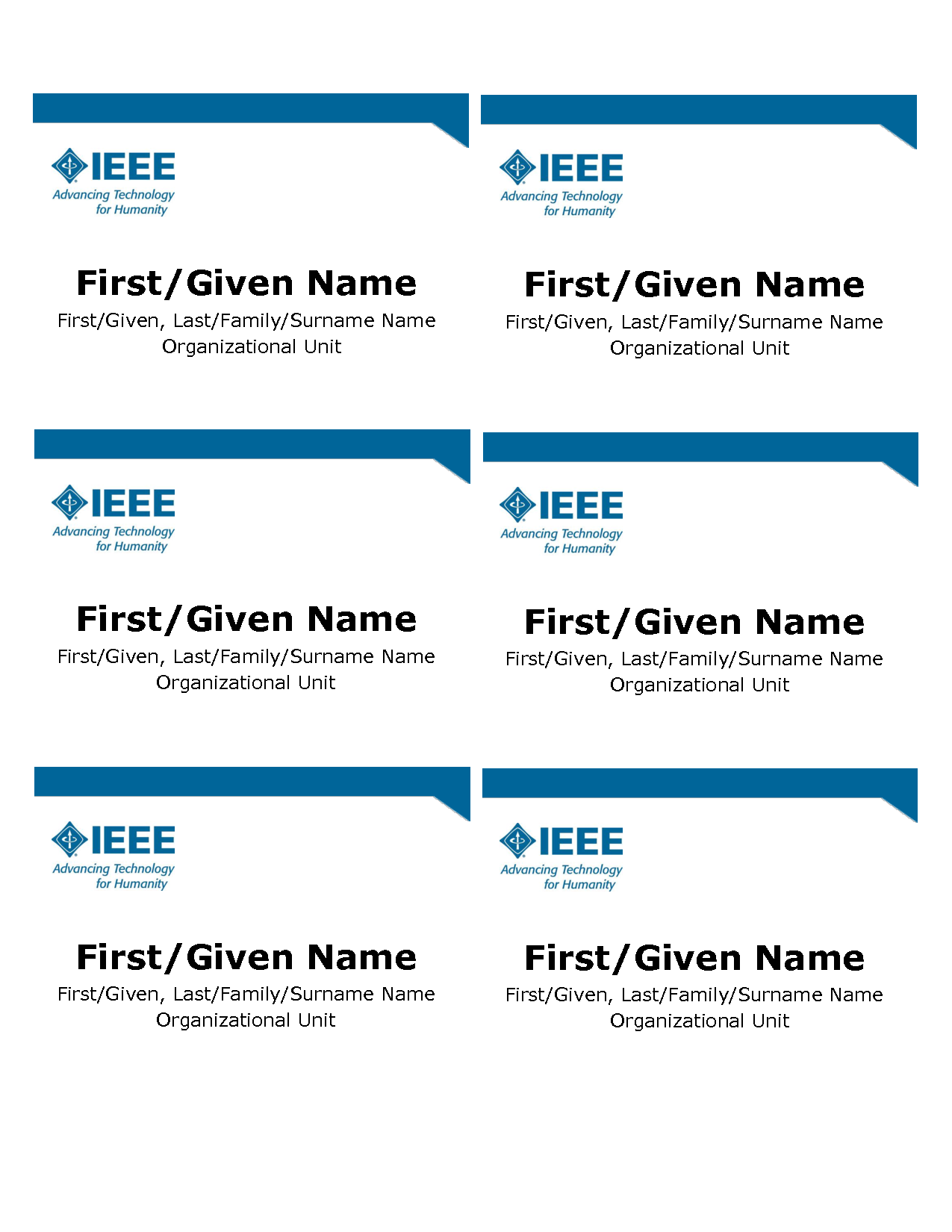 Avery Name Badge Template Free