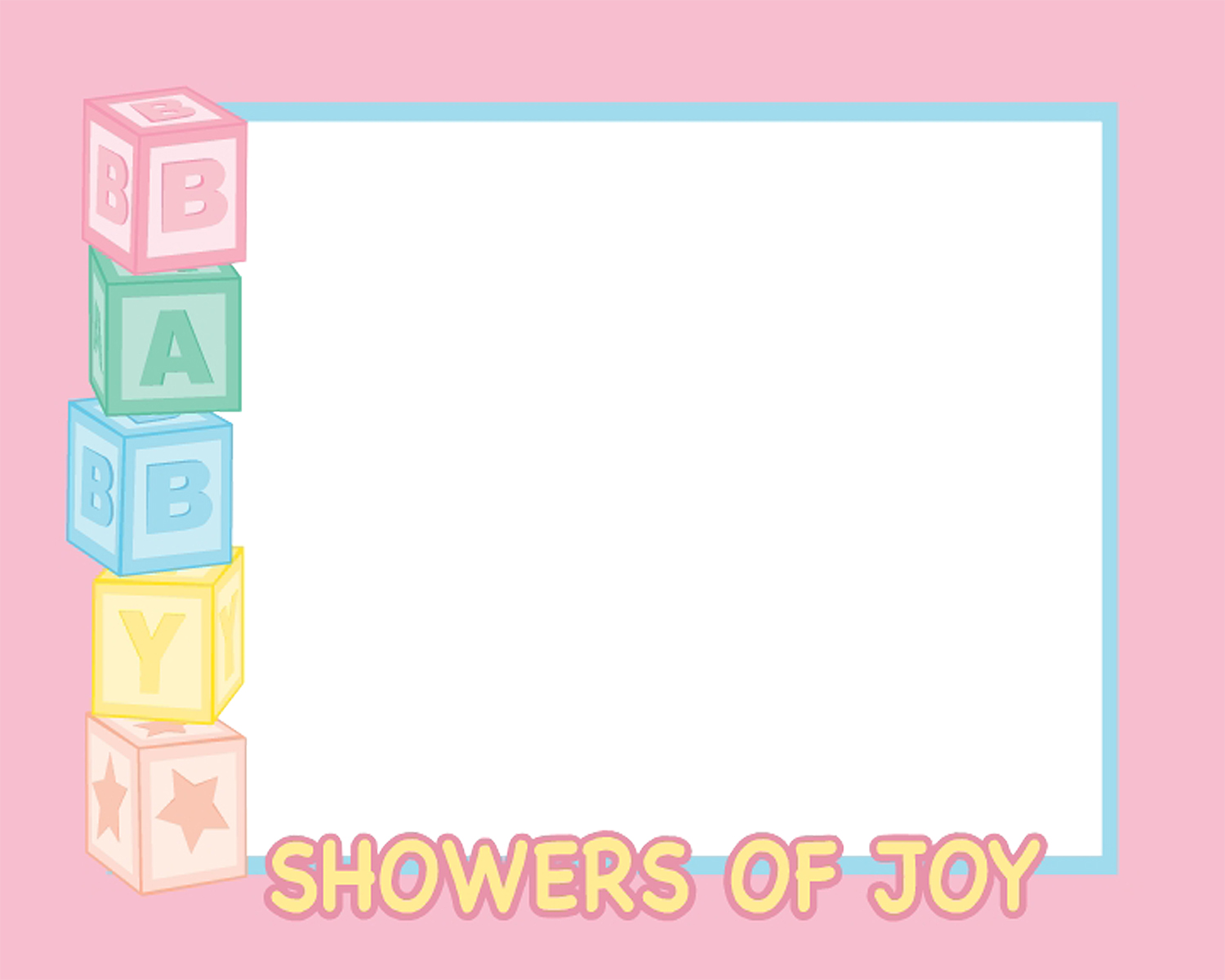 Baby Shower Frame