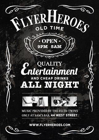 Bar Flyers Templates Free