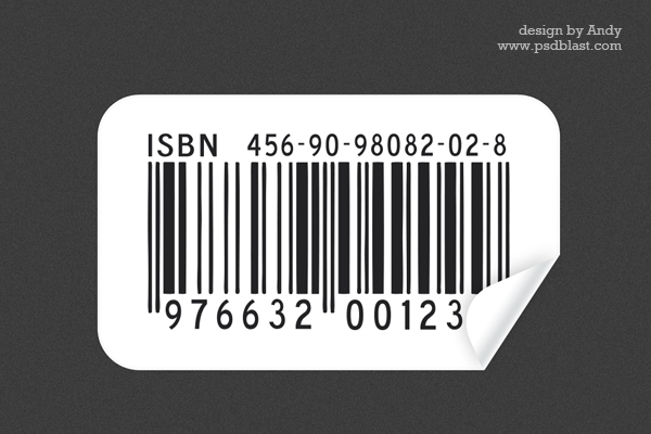 Barcode Sticker PSD