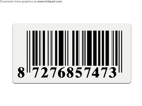 Barcode Sticker PSD