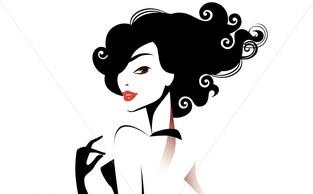 Black and White Cartoon Images Hair Salon